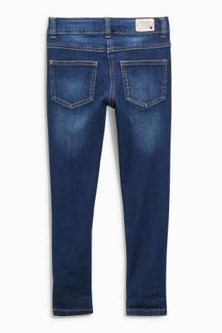 Mid Blue Embellished Skinny Jeans (3-16yrs)